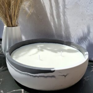 Sojawachskerze mit 3 Dochten